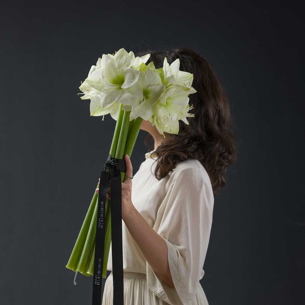 Buchet Amaryllis alb